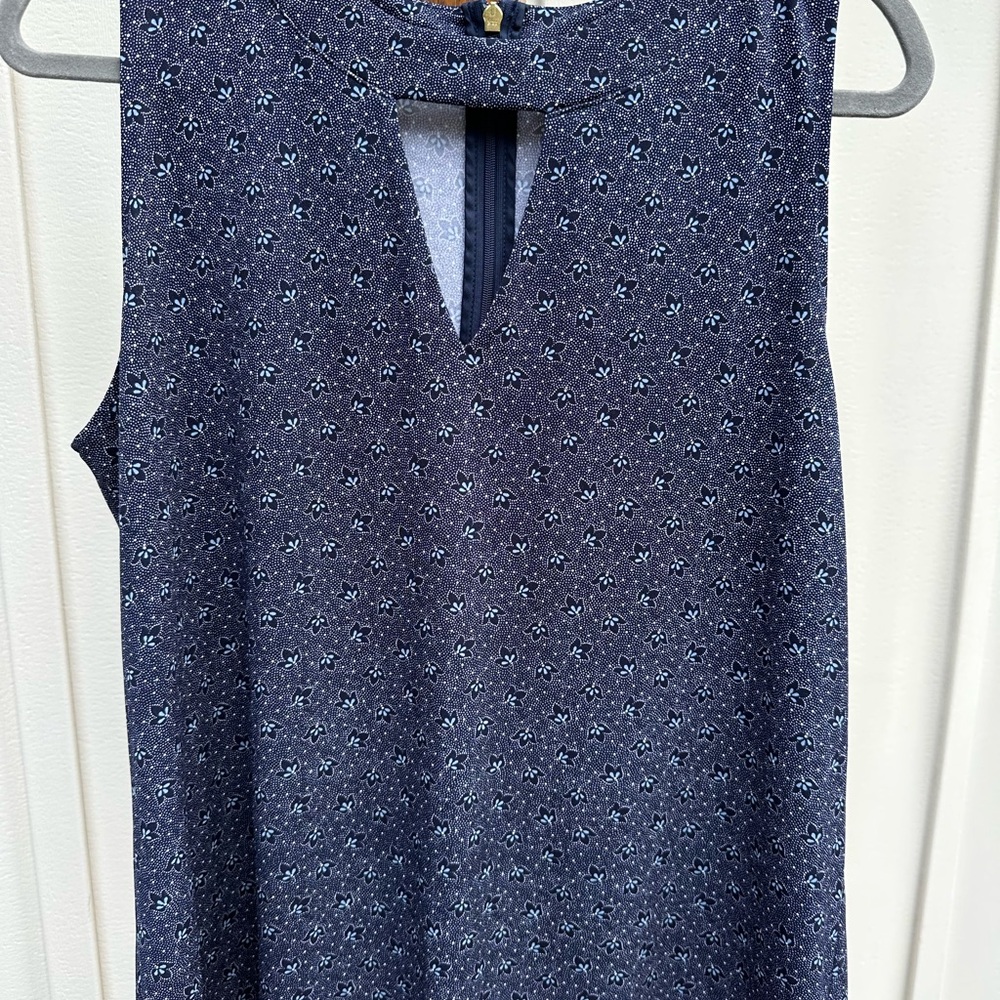 Michael Kors Navy Floral Tank Top